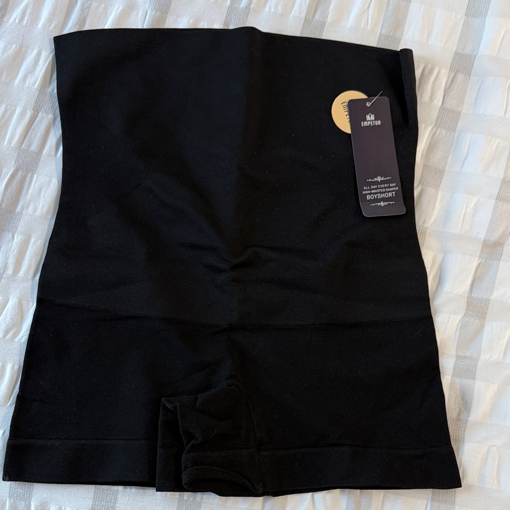 SKIMS Black High-Waisted Shaper Boyshort